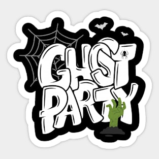 ghost party Sticker